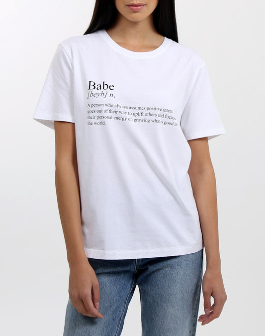 Brunette the Label Babe Definition Tee